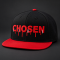 CHOSEN graffiti black and red snapback