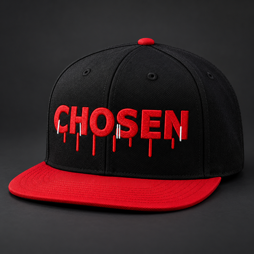 CHOSEN graffiti black and red snapback