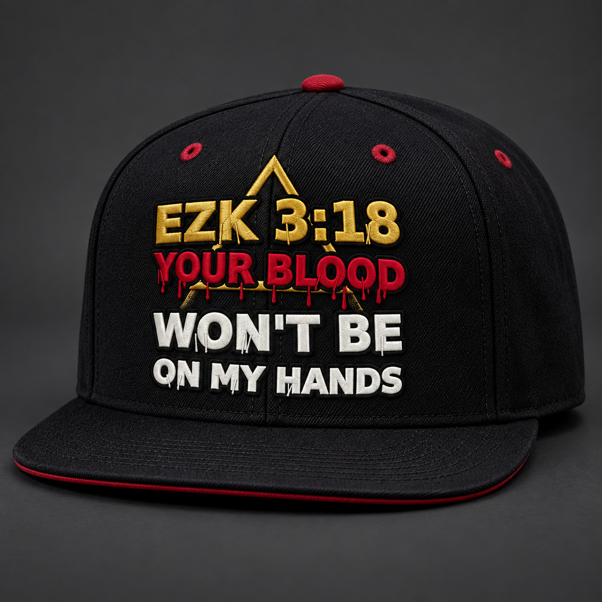 EZK 3:18 Your Blood Won't Be on My Hands black cap